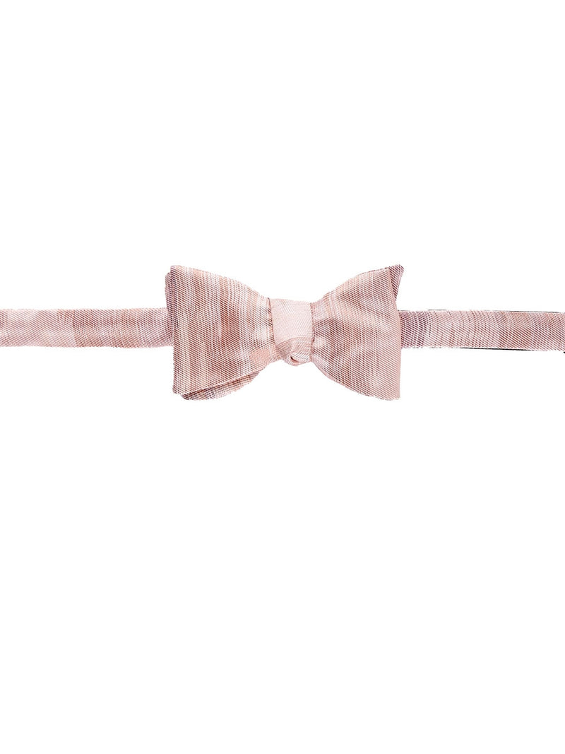 Pink Ikat Silk Bow Tie