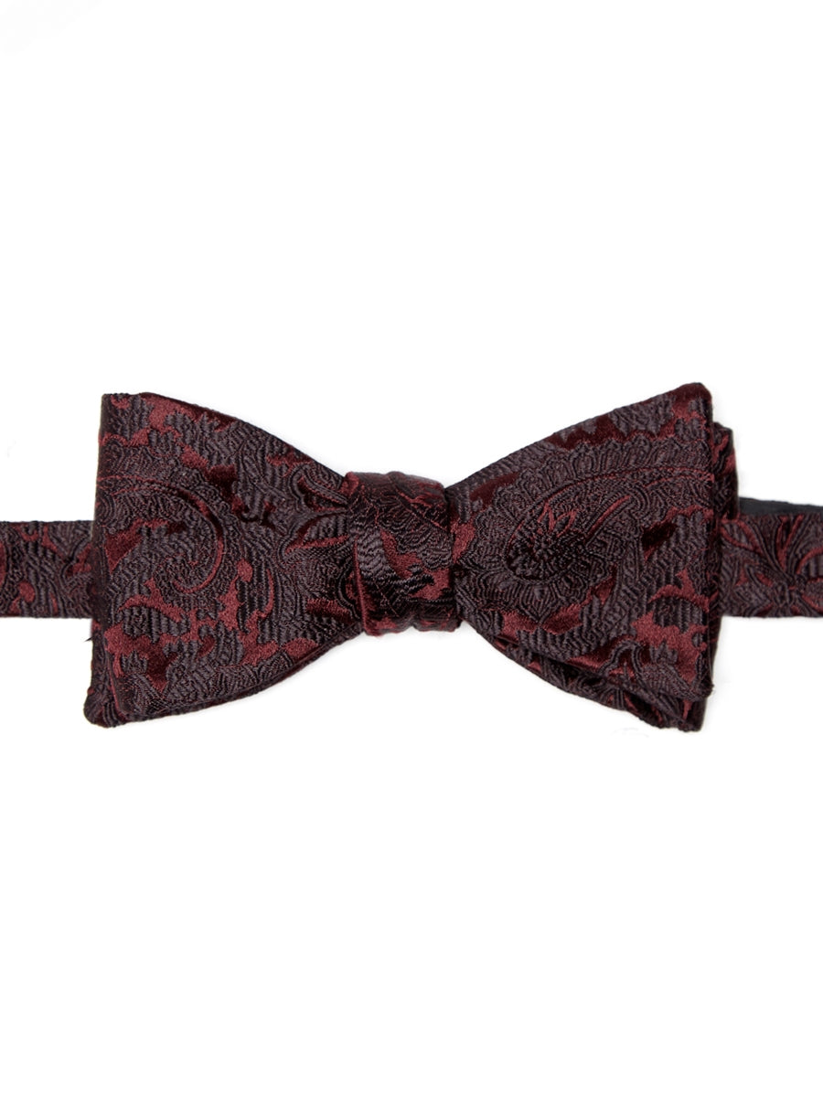 Burgundy Albert Silk Bow Tie