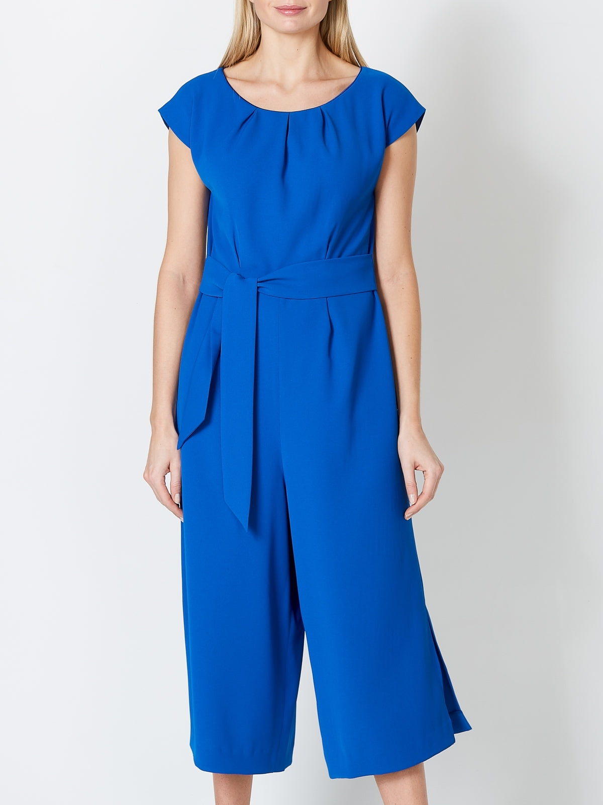 Culottes Jumpsuit Cobalt Milano Crepe