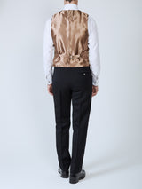 Midnight Gold Winnington Silk Single Breasted 6 Button Waistcoat