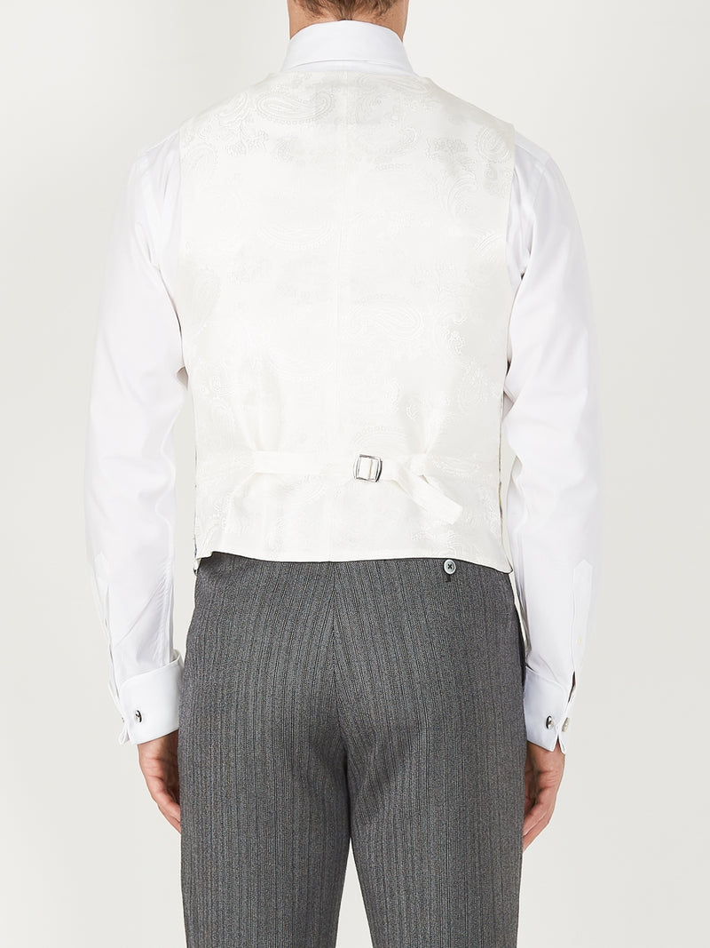 Stone Bressingham Linen Single Breasted 6 Button Waistcoat