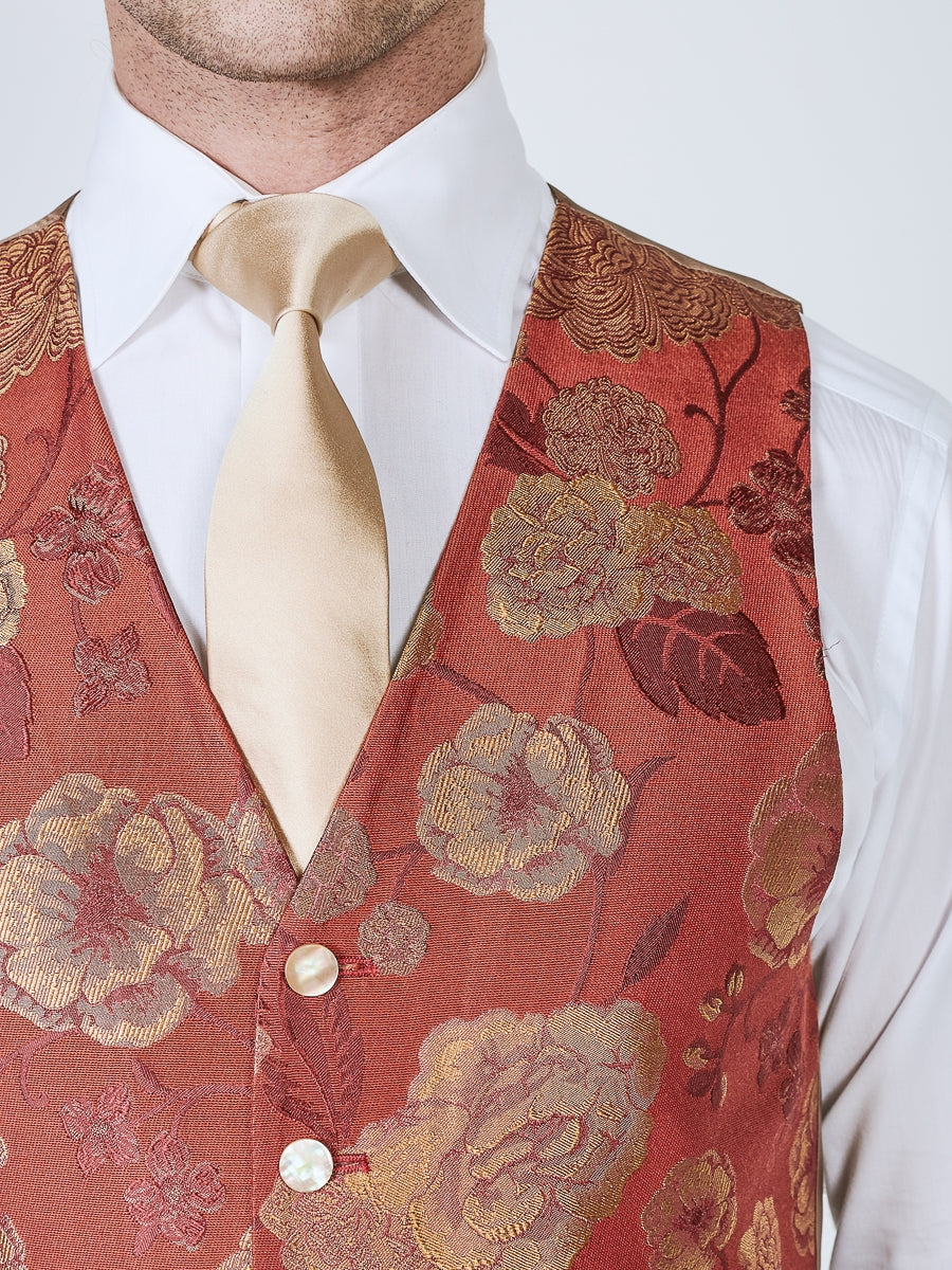 Mens silk patterned on sale waistcoats