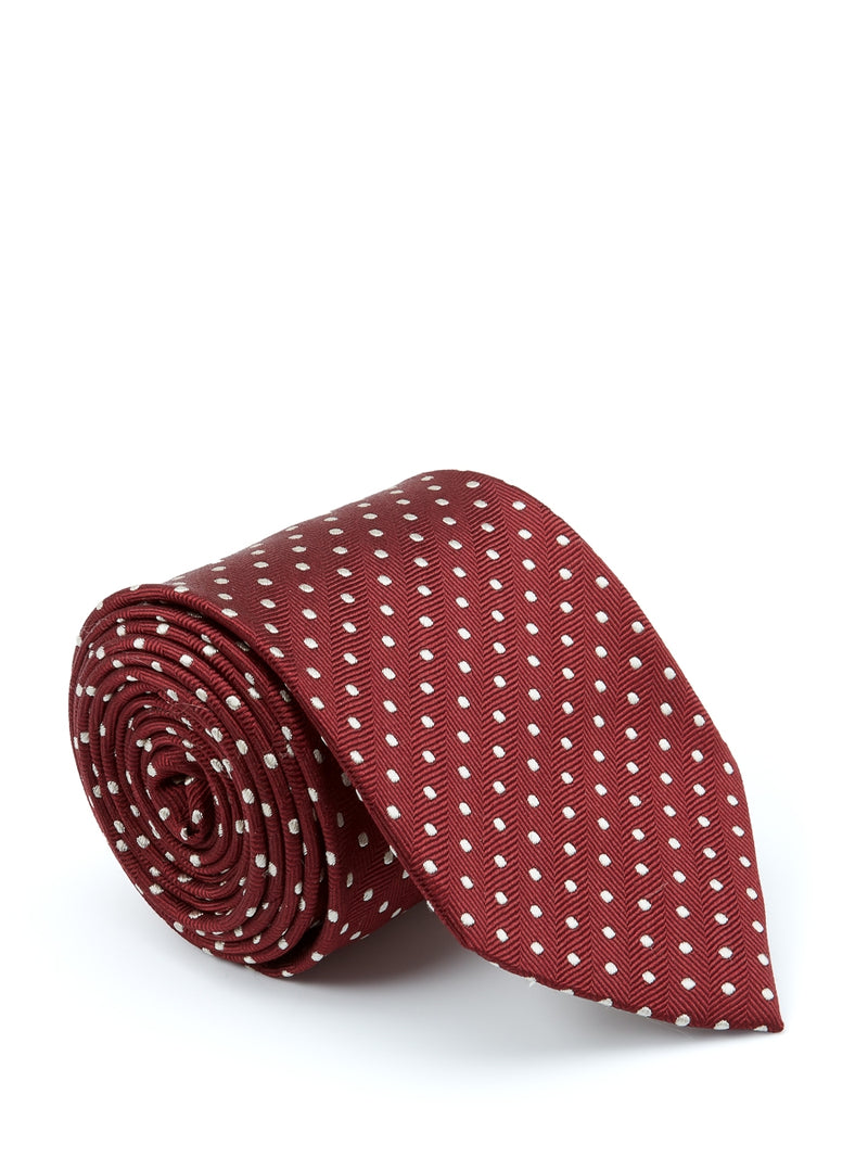 Albany Burgundy Silk Tie