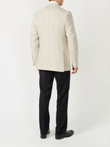 Stone Evering Linen Double Breasted Jacket