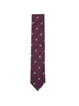 Plum Ludwell Silk/Linen Tie